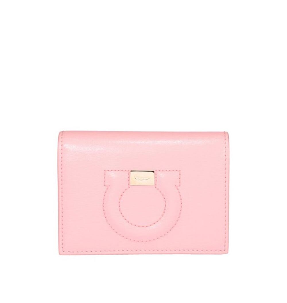Ferragamo Gancini Small Wallet, Pink & Red, NWOT